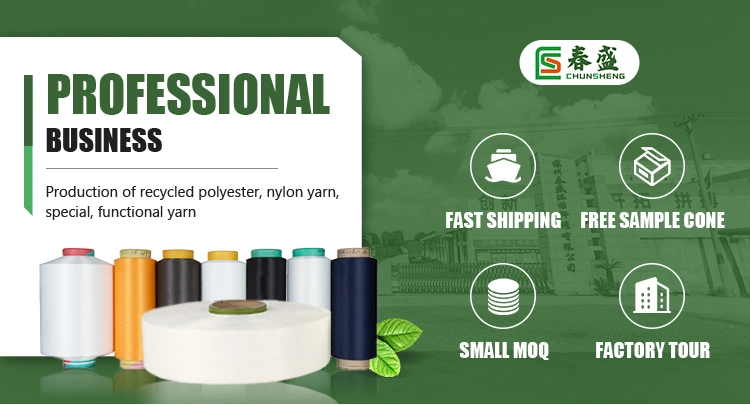 100% Recycled Pet Polyester Yarn with Grs Certification