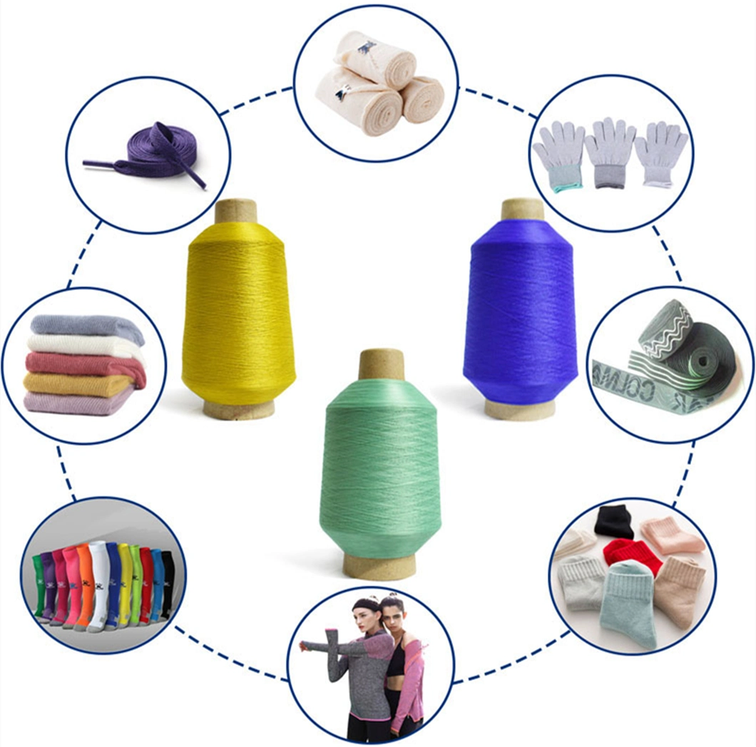 100% Polyester PBT 70d/24f DTY with High Elastic Yarn for Knitting Core Spun Yarn Dope