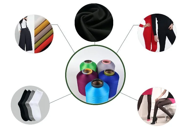 Recycle Functional Spandex Yarn for Knitting &amp; Weaving Industry AA Grade